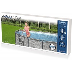 Bestway 58331 Scaletta di sicurezza per piscina Flowclear™ da 1.22 m