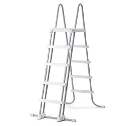 Intex 28074 Scaletta Doppia con Gradini Staccabili Grigio, 132cm