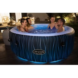 Bestway 60059 Idromassaggio gonfiabile Lay-Z-Spa® Hollywood AirJet™ con luci LED