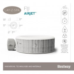 Bestway Idromassaggio gonfiabile Lay-Z-Spa Fiji AirJet 180x66cm 60085