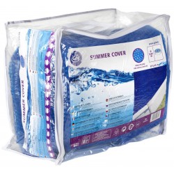 Gre CPROV610 - Copertura Estiva per Piscina Ovale di 610 x 375 cm, Colore Blu