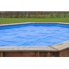 Gre CPROV730 - Copertura Estiva per Piscina Ovale di 730 x 375 cm, Colore Blu