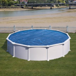 Gre CPR400 - Copertura estiva per piscina rotonda di 400 cm di diametro, colore blu