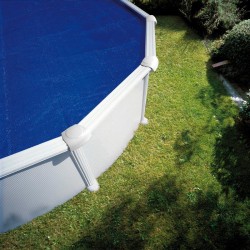 Gre CV350 - Copertura estiva per piscina rotonda di 350 cm di diametro, colore blu