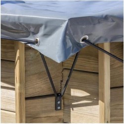 GRE Copertura invernale piscina Marbella 580 gm PVC Dim 467x317 788452