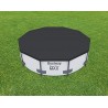 Bestway Telone Flowclear in PVC Ø305 cm, grigio, per Steel PRO Max Pool Ø 305 cm Copripiscina