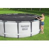 Bestway Telone Flowclear in PVC Ø305 cm, grigio, per Steel PRO Max Pool Ø 305 cm Copripiscina