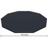 Bestway Telone Flowclear in PVC Ø305 cm, grigio, per Steel PRO Max Pool Ø 305 cm Copripiscina