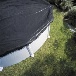 GRE - Copertura invernale per piscina ovale 730x375 o a forma di otto 640x390 - 120 g