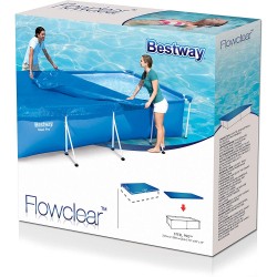 Bestway - 58103 - Copripiscina Steel Pro Frame Rett. Cm. 221X150