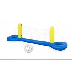 Bestway 52133 - Rete Pallavolo Galleggiante, 244 x 64 cm, Blu/Giallo