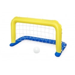 Bestway 52123 - Porta Galleggiante Water Polo con Palla, Giallo, 142 x 76 cm