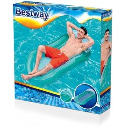 Bestway - Materassino Gonfiabile Aqua Lounge 160x84 2 colori 43103