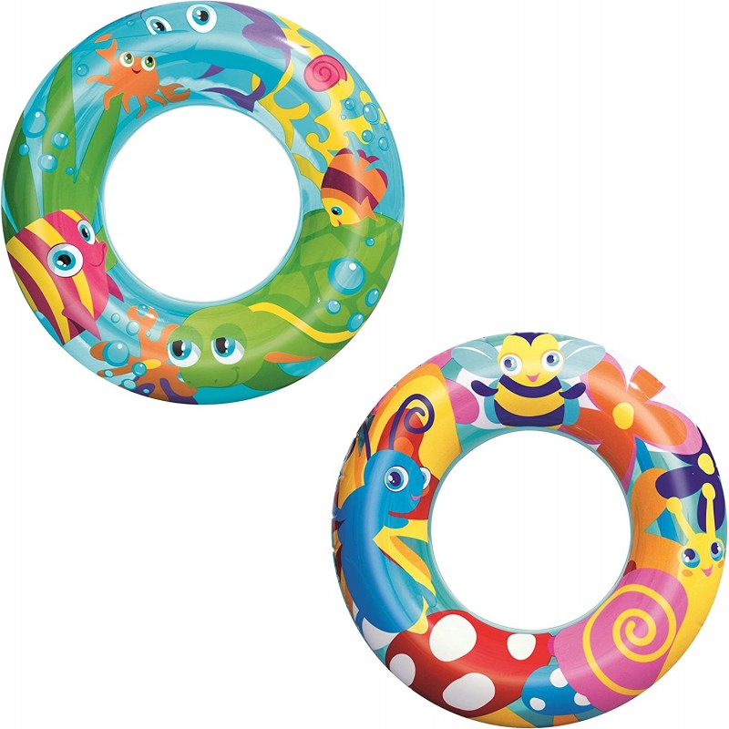 Bestway - Ciambella Salvagente Gonfiabile per Bambini, Designer 36013