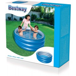 Bestway 51041 Best Way Piscina Blu Metallica A 3 Anelli Cm. 150X53