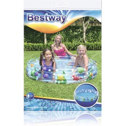 Bestway Piscina Deep Dive A 3 Anelli, Cm. 152X30, Multicolore, 51004