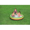 Bestway Piscina Summer A  3 Anelli Color Con Fondo Gonfiabile Cm. 152X30