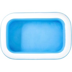 Bestway - 54006 - Piscina Gonfiabile Rettangolare Family, 262 x 175 x 51 cm, Blu/Bianco