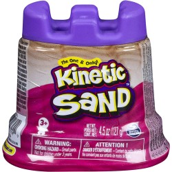 Kinetic Sand Mini Castello con Sabbia Modellabile, Colore Rosa, 127gr - SP517949