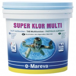 MAREVA - REVA KLOR MULTIAZONE da 5 kg - Cloro Multifunzione in pastiglie da 250gr.
