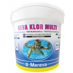 MAREVA - REVA KLOR MULTIAZONE da 5 kg - Cloro Multifunzione in pastiglie da 250gr.