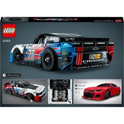 LEGO 42153 Technic NASCAR Next Gen Chevrolet Camaro ZL1, Modellino di Auto da Costruire, Kit Supercar da Corsa - LG42153