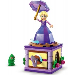 LEGO 43214 Disney Princess Rapunzel Rotante, Giocattolo da Costruire con Mini Bambolina in Abito di Diamante e Pascal - LG43214