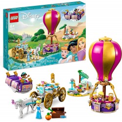 LEGO 43216 Disney Princess Il Viaggio Incantato della Principessa con Mini Bamboline Cenerentola, Jasmine e Rapunzel, Cavallo e 