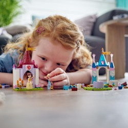 LEGO 43219 Disney Princess Castelli Creativi, Set con Castello Giocattolo, Mini Bamboline di Belle e Cenerentola - LG43219