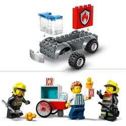LEGO 60375 City Fire Caserma dei Pompieri e Autopompa con Camion Giocattolo dei Vigili del Fuoco - LG60375