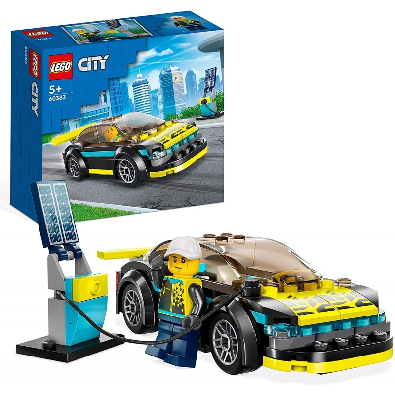 LEGO 60383 City Auto Sportiva Elettrica, Macchina Giocattolo per