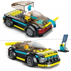 LEGO 60383 City Auto Sportiva Elettrica, Macchina Giocattolo per Bambini e Bambine dai 5 Anni, Set Supercar con Minifigure Pilot