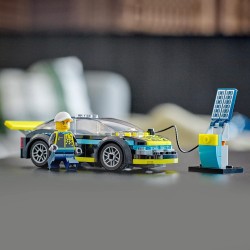 LEGO 60383 City Auto Sportiva Elettrica, Macchina Giocattolo per Bambini e Bambine dai 5 Anni, Set Supercar con Minifigure Pilot