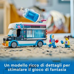 LEGO 60384 City Il Furgoncino delle Granite del Pinguino, Camion Giocattolo con Minifigure - LG60384