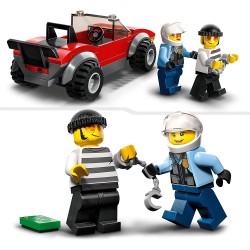 LEGO 60392 City Inseguimento sulla Moto della Polizia Giocattolo con Modello di Auto da Corsa e 2 Minifigure - LG60392