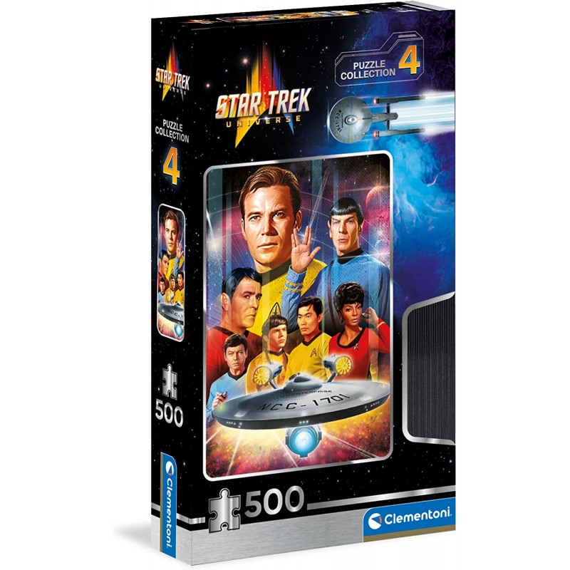 Clementoni - Star Trek - 500 Pezzi Adulti, Puzzle Film Famosi, Made in Italy, Multicolore, 35143