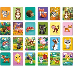 Clementoni - Sapientino Baby Case dei Cuccioli - Gioco Educativo 1 Anno, Flashcards Montessori - Made in Italy - CL16434