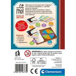 Clementoni - Ce L Ho - Edizione Tascabile Tavolo sulla Lingua Italiana, Gioco di società Adulti - CL16773