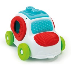 Clementoni - Soft Clemmy Macchinina Sensoriale - Tocca, Scopri e Guida, 6 - 36 mesi - CL17315