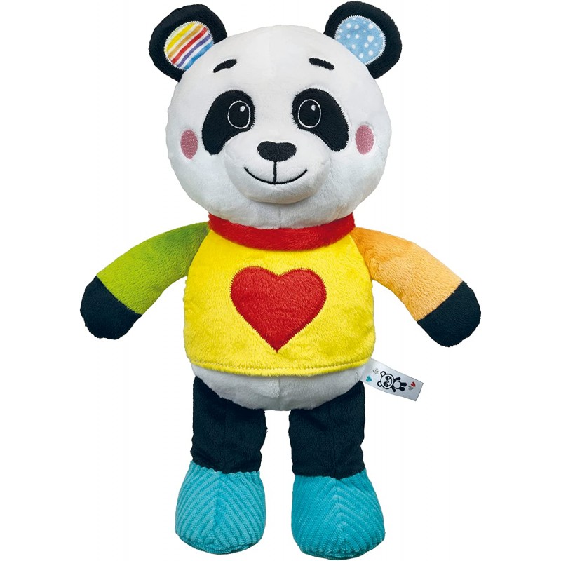 Clementoni - Love Me Panda - Peluche Neonato Interattivo, Luci E Suoni, Giocattolo Bambini 0-36 Mesi - CL17793