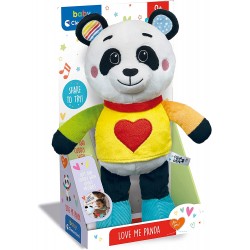 Clementoni - Love Me Panda - Peluche Neonato Interattivo, Luci E Suoni, Giocattolo Bambini 0-36 Mesi - CL17793