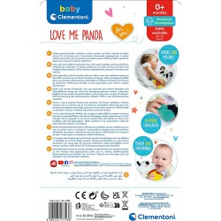 Clementoni - Love Me Panda - Peluche Neonato Interattivo, Luci E Suoni, Giocattolo Bambini 0-36 Mesi - CL17793