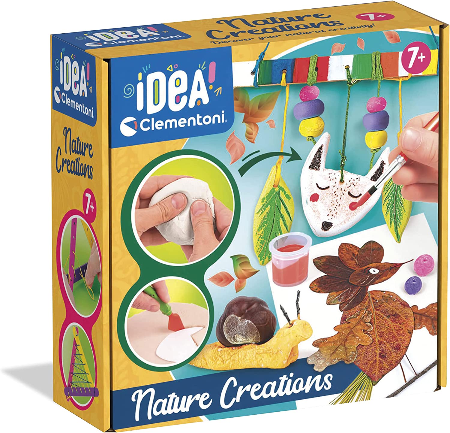 Clementoni - Idea - Surprise Box - Nature Craft - lavoretti 7 Anni, 5  Diverse creazioni, Kit Pittura Bambini, Pasta da Modellare