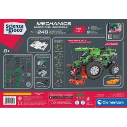 Clementoni - Scienza Build - Macchine Agricole - Set Costruzioni Bambini, Laboratorio Meccanica, Gioco Scientifico 8 Anni (Versi