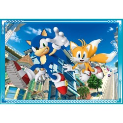 Clementoni Supercolor Sonic - 12,16,20 e 24 Pezzi - Puzzle Cartoni Animati - CL21522