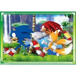 Clementoni Supercolor Sonic - 12,16,20 e 24 Pezzi - Puzzle Cartoni Animati - CL21522