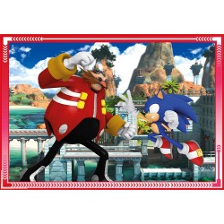 Clementoni Supercolor Sonic - 12,16,20 e 24 Pezzi - Puzzle Cartoni Animati - CL21522