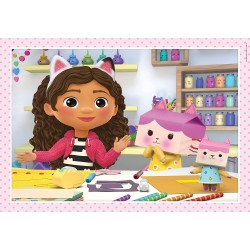 Clementoni Supercolor Gabby s Dollhouse - 12,16,20 e 24 Pezzi - Puzzle Cartoni Animati - CL21524