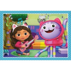 Clementoni Supercolor Gabby s Dollhouse - 12,16,20 e 24 Pezzi - Puzzle Cartoni Animati - CL21524