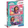 Clementoni - Gabby S Dollhouse Supercolor - 2 x 20 (Include 2 x 20 Pezzi) Puzzle Cartoni Animati - CL24802